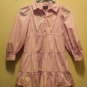 Bardot Junior Long Sleeve Tiered Lilac Dress Girl's Size 10